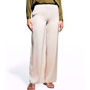 NEW Nouvelle Silk95Five Amalfi White Silk Palazzo Pants Size XL